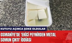 Osmaniye'de 'Ekici Peynirden Metal Somun Çıktı' İddiası