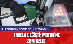 Tabela Değişti: Motorine Zam Geldi! İşte Güncel Akaryakıt Fiyatları