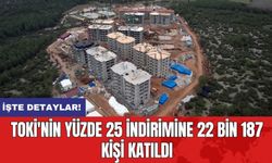 TOKİ'nin yüzde 25 İndirimine 22 Bin 187 Kişi Katıldı