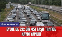 TÜİK açıkladı: Eylül’de 212 bin 451 taşıt trafiğe kaydı yapıldı