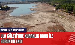 Ula Göleti'nde Tehlike Büyük! Kuraklık Dron İle Görüntülendi