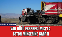 Van Gölü Ekspresi Muş'ta Beton Mikserine Çarptı