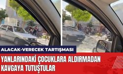 Yanlarındaki Çocuklara Aldırmadan Kavgaya Tutuştular