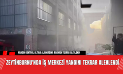 Zeytinburnu'nda İş Merkezi Yangını Tekrar Alevlendi