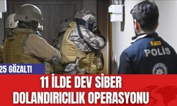 11 ilde Dev Siber Dolandırıcılık Operasyonu: 25 Gözaltı