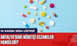 14 Kasım 2024 Antalya'daki Nöbetçi Eczaneler Hangileri?