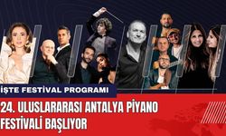 24. Uluslararası Antalya Piyano Festivali Başlıyor