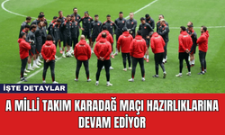 A Milli Takım Karadağ Maçı Hazırlıklarına Devam Ediyor