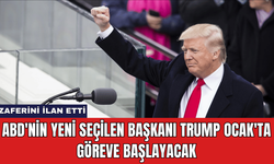 ABD'nin Yeni Seçilen Başkanı Trump Ocak'ta Göreve Başlayacak