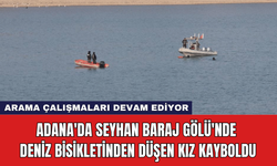 Adana'da Seyhan Baraj Gölü'nde Deniz Bisikletinden Düşen Kız Kayboldu