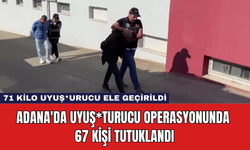 Adana'da Uyuş*turucu Operasyonunda 67 Kişi Tutuklandı