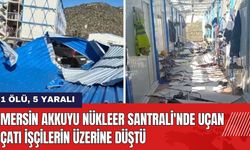 Mersin Akkuyu Nükleer Santrali'nde Uçan Çatı İşçilerin Üzerine Düştü!