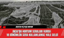 Aksu'da Hortum Seraları Vurdu: 18 Dönümlük Sera Kullanılamaz Hale Geldi