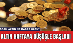 Altın Haftaya Düşüşle Başladı: Gram Altın Ne Kadar Oldu?