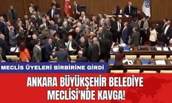 Ankara Büyükşehir Belediye Meclisi'nde kavga! Meclis üyeleri birbirine girdi