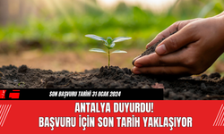 Antalya Duyurdu! Başvuru İçin Son Tarih Yaklaşıyor