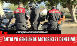 Antalya Genelinde Motosiklet Denetimi