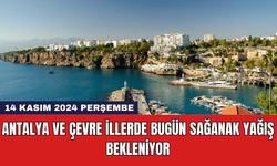 Antalya ve Çevre İllerde Bugün Sağanak Yağış Bekleniyor