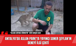 Antalya’da Aslan Park’ta Yayıncı Soner Şeylan’ın Deneyi İlgi Çekti