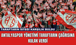 Antalyaspor Yönetimi Taraftarın Çağrısına Kulak Verdi