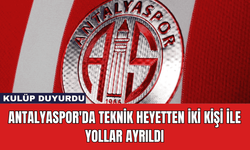 Antalyaspor'da Teknik Heyetten İki Kişi İle Yollar Ayrıldı