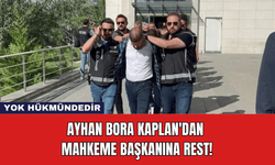 Ayhan Bora Kaplan'dan Mahkeme Başkanına Rest!