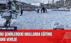 Bu Şehirlerdeki Okullarda Eğitime Ara Verildi