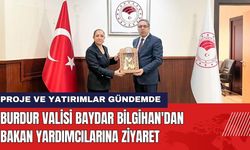 Burdur Valisi Tülay Baydar Bilgihan'dan Bakan Yardımcılarına Ziyaret