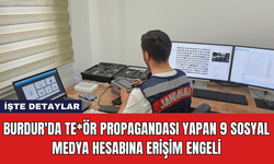 Burdur'da Te*ör Propagandası Yapan 9 Sosyal Medya Hesabına Erişim Engeli