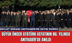 Büyük Önder Atatürk Vefatının 86. Yılında Anıtkabir'de Anıldı