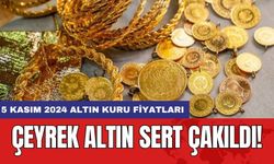 Çeyrek altın sert çakıldı! 5 Kasım 2024 altın kuru fiyatları