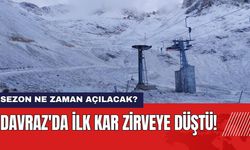 Davraz'da İlk Kar Zirveye Düştü! Kayak Sezonu Ne Zaman Açılacak?