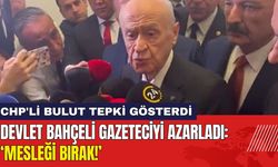 Devlet Bahçeli Gazeteciyi Azarladı: Mesleği Bırak