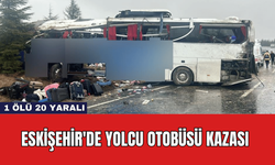 Eskişehir'de Yolcu Otobüsü Kazası: 1 Ölü 20 Yaralı