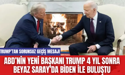 ABD’nin Yeni Başkanı Trump 4 Yıl Sonra Beyaz Saray’da Biden ile Buluştu