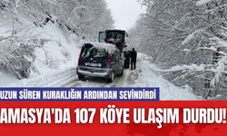 Amasya'da 107 Köye Ulaşım Durdu!