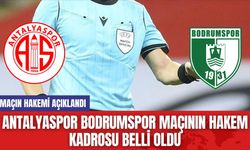 Antalyaspor Bodrumspor Maçının Hakem Kadrosu Belli Oldu