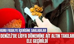 Denizli'de Lidya Dönemine Ait Altın Takılar Ele Geçirildi