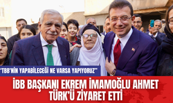 İBB Başkanı Ekrem İmamoğlu Ahmet Türk’ü Ziyaret Etti