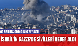 İsrail'in Gazze'de Sivilleri Hedef Aldı: 100 Sivilin Sığındığı Binayı Vurdu