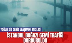 İstanbul Boğazı Gemi Trafiği Durduruldu