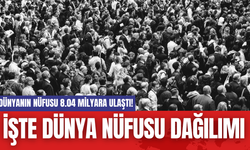 Dünyanın Nüfusu 8.04 Milyara Ulaştı! İşte Dünya Nüfusu Dağılımı