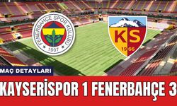 Kayserispor 1 Fenerbahçe 3