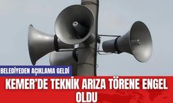 Kemer’de Teknik Arıza Törene Engel Oldu