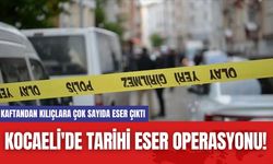 Kocaeli'de tarihi eser operasyonu! Kaftandan kılıçlara çok sayıda eser çıktı