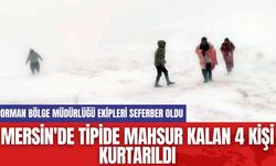 Mersin'de Tipide Mahsur Kalan 4 Kişi Kurtarıldı