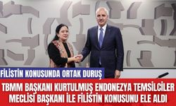 TBMM Başkanı Kurtulmuş Endonezya Temsilciler Meclisi Başkanı ile Filistin Konusunu Ele Aldı