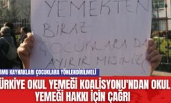 Türkiye Okul Yemeği Koalisyonu'ndan Okul Yemeği Hakkı İçin Çağrı