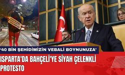 Isparta'da Bahçeli'ye Siyah Çelenkli Protesto!