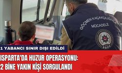 Isparta'da Huzur Operasyonu! 2 Bine Yakın Kişi Sorgulandı